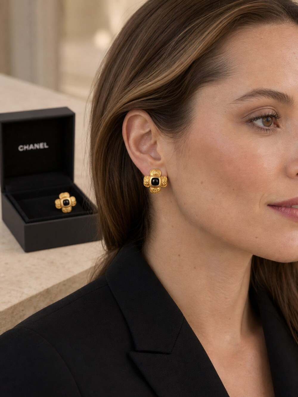 CHANEL Classic Parisian Earrings Style 1 | New with Box - Picture 8 of 9